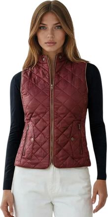 Matine&eacute; Womens Lightweight Featherlight Vest Outdoor Puffer Vest Gilet Coat. (UK, Numeric, 12, Regular, Regular, WINE)
