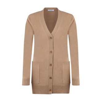 Max Mara Cardigans, female, Brown, Size: XS Sequins Cardigan