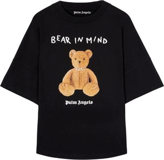 Palm Angels T-shirt Bear In Mind - Nero