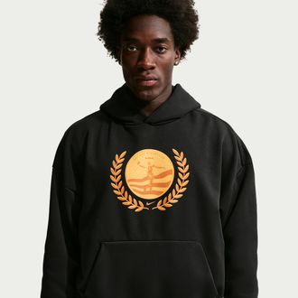 Nike Mens LeBron Out For Redemption Therma-FIT Brushed Basketball Pullover Hoodie in Black | IH8842-010