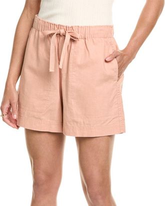 Vince Mid-Waist Tie-Front Pull-On Short