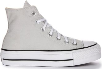 Converse Sneakers, female, White, 6 UK, Grey White Womens High-Top Trainers