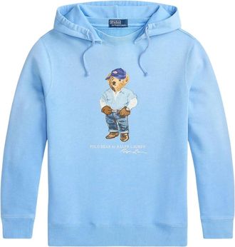 Ralph Lauren Hoodies & sweatvesten, Heren, Blauw, XL, Katoen, Polo Bear Fleece Hoodie