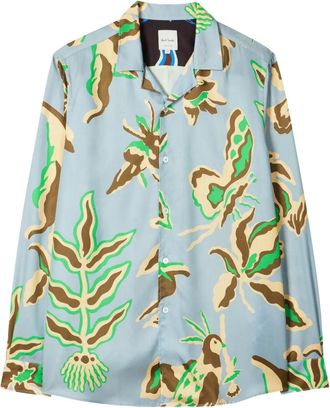 Paul Smith floral-print shirt - Blu