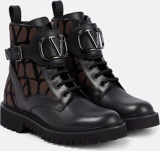 Valentino Garavani Toile Iconographe ankle boots