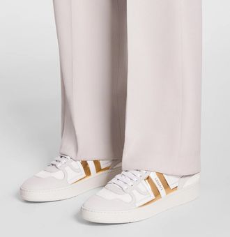 Lanvin Womens Clay Low-top Sneakers - White Leather - Size EU 38