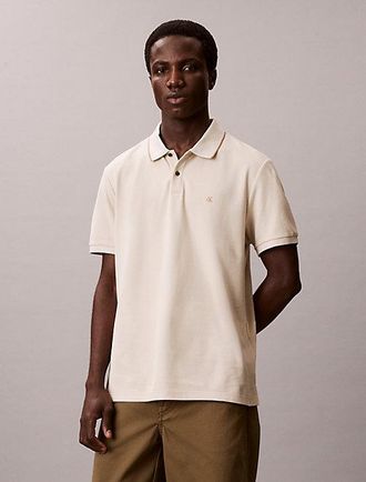 Calvin Klein Piqu&eacute;katoenen poloshirt
