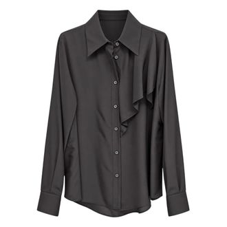 Tela Camicetta Bridget Cacao - - Blouses & Shirts - Donna - Grigio - XS