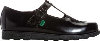 Kickers Dames/Dames Fragma Lakleren T-Bar Mary Janes (Zwart)