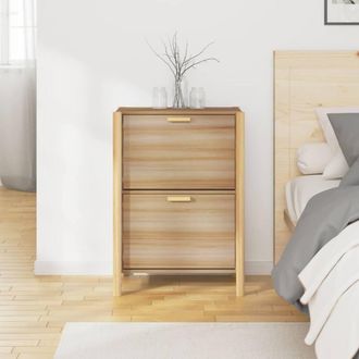 Berkfield Home Shoe Cabinet 57.5x33x80 cm Engineered Wood in Brown