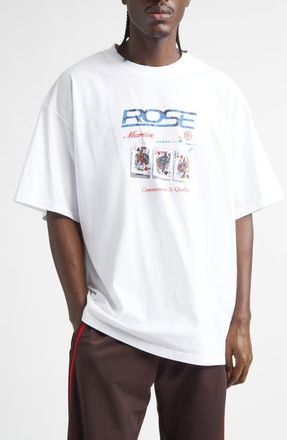 Martine Rose Oversize Short Sleeve Graphic T-Shirt in White at Nordstrom, Size X-Large
