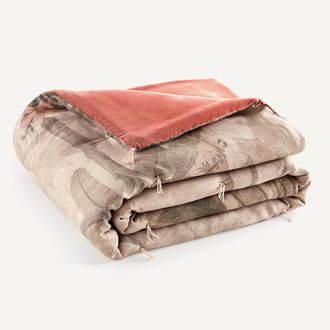 AM.PM Boutis met palmbomenprint in linnen/katoen, Manali