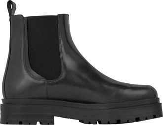 Represent Heren Lederen Platform Chelsea Boots (Off Black)