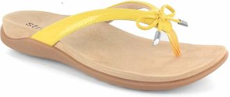 Strive Footwear Womens Stylish Comfort Ray Flower Sandal In Yellow