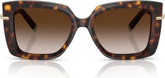 Tiffany & Co. 0tf4199 Oversized Tortoiseshell Square Sunglasses