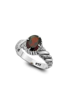 Samuel B. Garnet Ring in Silver/Red at Nordstrom Rack, Size 6