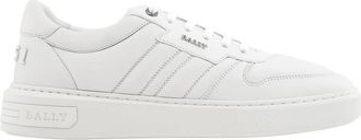 Bally Mens Maudo White Leather Low-Top Sneakers