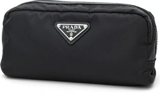 Prada Black Nero Nylon Pouch Wash Bag (Pre-Owned)