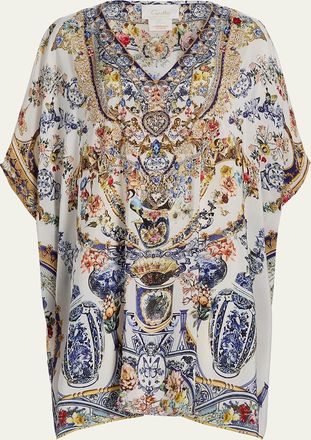 Camilla The Pottery Parlour Short Kaftan Coverup