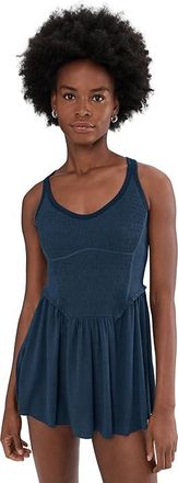 Free People Movement Smockin Hot Dress Womens Dress Midnight Navy : LG (Womens 12-14), Elastane/Polyester