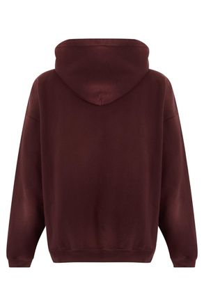 Golden Goose Logo-Embroidered Cotton Hoodie - Red