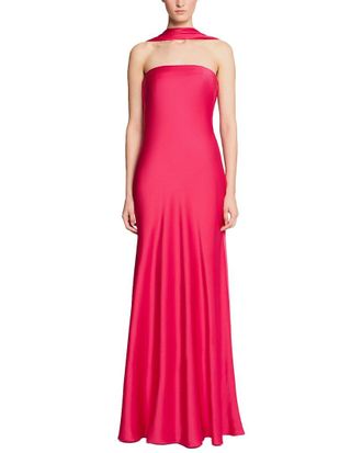 Halston Heritage Vali Crepe Gown