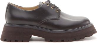 Michael Kors Lowen Lace Up - Dames - Schoenen - Bruin - Maat: 40 EU Leer