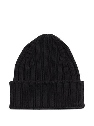 Chinti and Parker ribbed beanie - women - Cashmere/Wool - One Size - Black