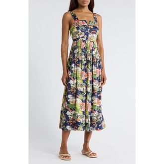 The Great. The Day Break Dress in Surf Jack Print at Nordstrom Rack, Size 2 (Fits Like 8-10 Us)