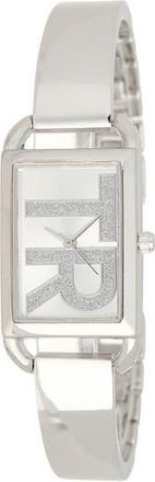 True Religion TR Logo Cuff Bracelet Watch, 22mm in Silver at Nordstrom Rack