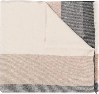 Brunello Cucinelli Striped Wool Scarf