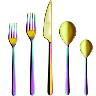 Mepra Linea Flatware Set - 5 Pieces in Rainbow at Nordstrom