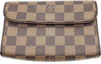 Louis Vuitton Brown Damier Canvas Pochette Sling Bag (Pre-Owned)