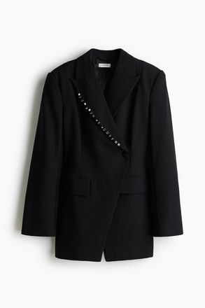 H&M Blazer mit Ziernieten - Schwarz