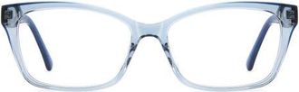 Kate Spade New York demi 55mm rectangular reading glasses in Blue at Nordstrom