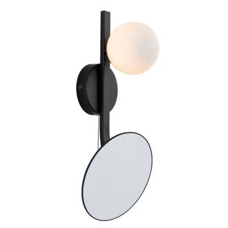 Netlighting RIOMAGGIORE Non Dimmable Contemporary Bathroom Metal Wall Lamp in Black