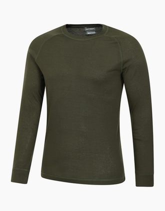 Mountain Warehouse Mens Mountain Warehouse Mens Talus Round Neck Long-Sleeved Thermal Top - Navy - Size: 40