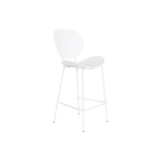 DKD Home Decor Taburete - Dkd Home Decor - Metal Negro Blanco - 52,5 X 49 X 104 Cm - Polipropileno - Dise&ntilde;o Contempor&aacute;neo