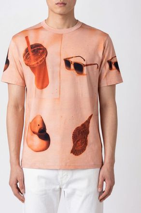 Paul Smith T-shirt girocollo in cotone stampato