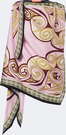 La DoubleJ Top Full-On in twill di seta con stampa