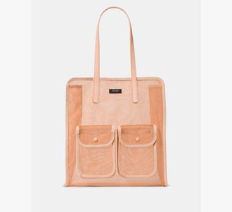 Kate Spade New York Womens Breezy Mesh Tote Bag in Pink | Nylon/Poly