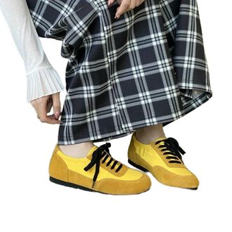 Generic NYSBH Womens Sneakers Flat-Soled Comfortable Women Large-Size Casual Female Shoes Yellow