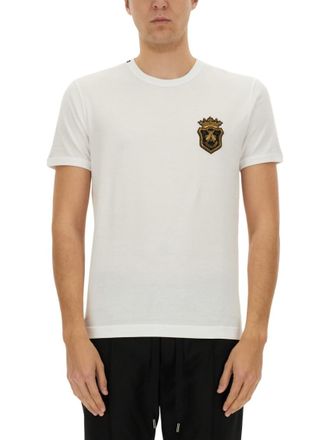 Dolce & Gabbana White Crew Neck T-Shirt