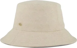 Gucci GG-monogram bucket hat - unisex - Cotton - S - Neutrals