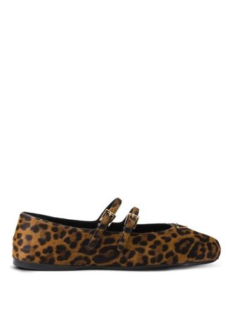 Prada Animalier Printed Leather Loafers Shoes