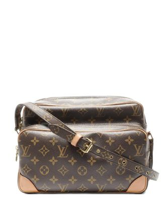 Louis Vuitton 2009 Nile monogram zip-up shoulder bag - Bruin