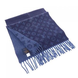 Louis Vuitton Pre-owned Stole - unisex - Louis Vuitton Vintage - Vintage Scarves - Blue - ONE SIZE - Pre-owned