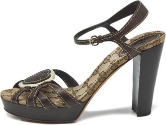 Gucci Sandali Hysteria - Marrone