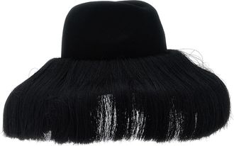 Comme Des Gar&ccedil;ons Womens Black Wool Fedora Accessory