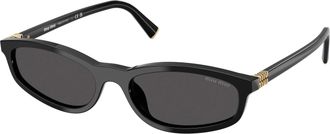 Miu Miu Grey Irregular Ladies Sunglasses MU A06SF 16K08Z 54